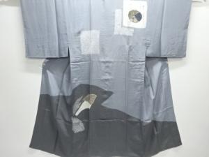 アンティーク　絞り仕覆模様男物長襦袢